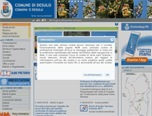 Tablet Screenshot of comune.desulo.nu.it